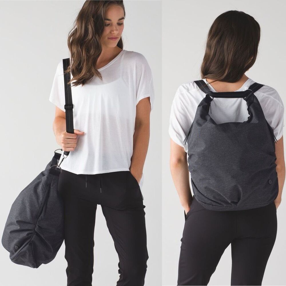 Lululemon Go-Go-Go Tote Gray Black